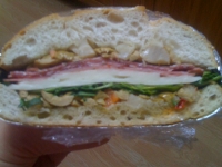 muffuletta sandwich for a picnic
